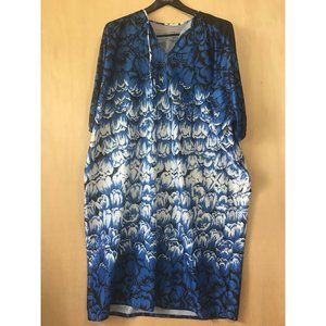 Granada MuuMuu Patio Dress One Size Fits All Blue